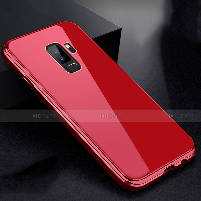 Custodia Lusso Alluminio Laterale Specchio 360 Gradi Cover M01 per Samsung Galaxy S9 Plus