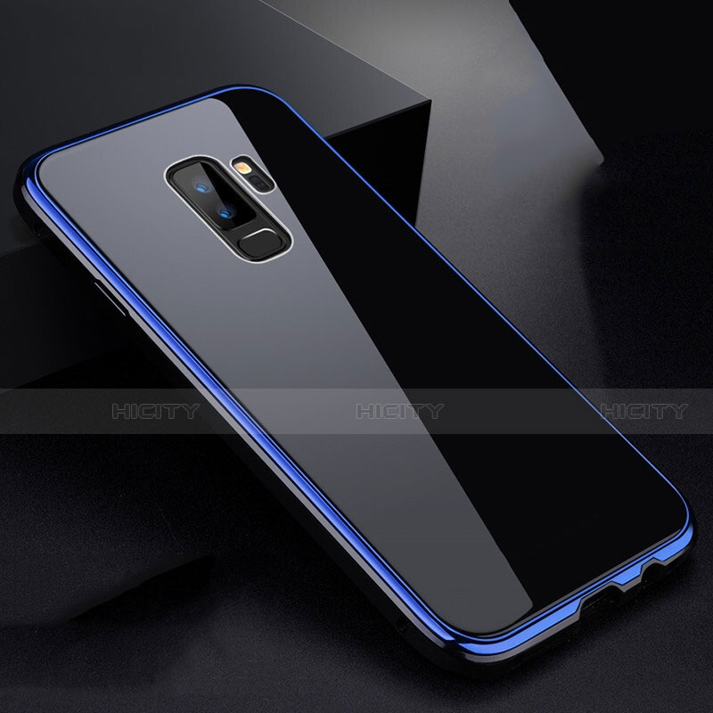 Custodia Lusso Alluminio Laterale Specchio 360 Gradi Cover M01 per Samsung Galaxy S9 Plus