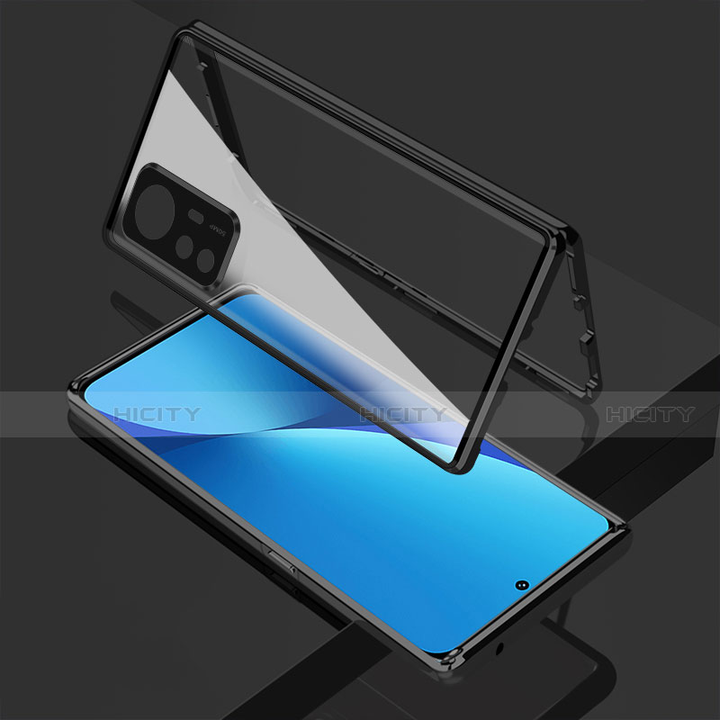 Custodia Lusso Alluminio Laterale Specchio 360 Gradi Cover M01 per Xiaomi Mi 12 5G