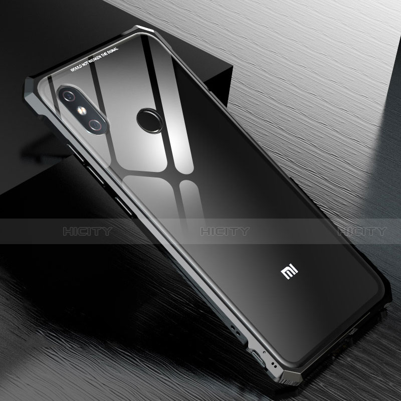 Custodia Lusso Alluminio Laterale Specchio 360 Gradi Cover M01 per Xiaomi Mi 8