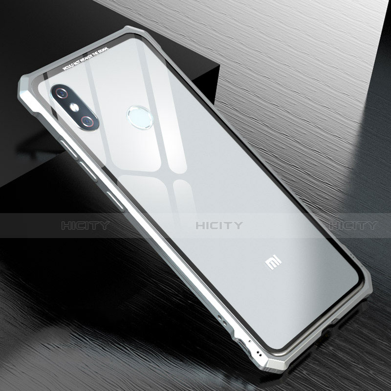 Custodia Lusso Alluminio Laterale Specchio 360 Gradi Cover M01 per Xiaomi Mi 8