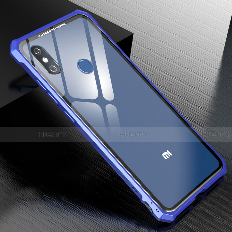 Custodia Lusso Alluminio Laterale Specchio 360 Gradi Cover M01 per Xiaomi Mi 8