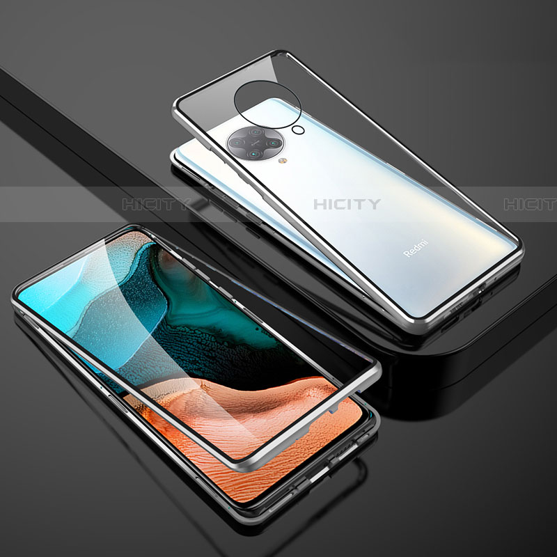 Custodia Lusso Alluminio Laterale Specchio 360 Gradi Cover M01 per Xiaomi Poco F2 Pro