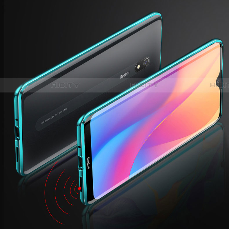 Custodia Lusso Alluminio Laterale Specchio 360 Gradi Cover M01 per Xiaomi Redmi 8A