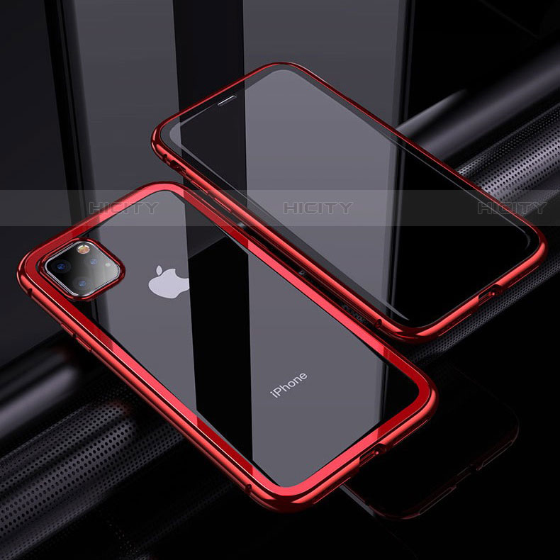 Custodia Lusso Alluminio Laterale Specchio 360 Gradi Cover M02 per Apple iPhone 11 Pro