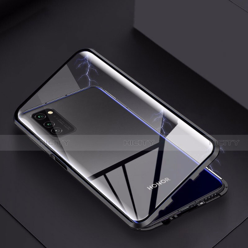 Custodia Lusso Alluminio Laterale Specchio 360 Gradi Cover M02 per Huawei Honor View 30 Pro 5G