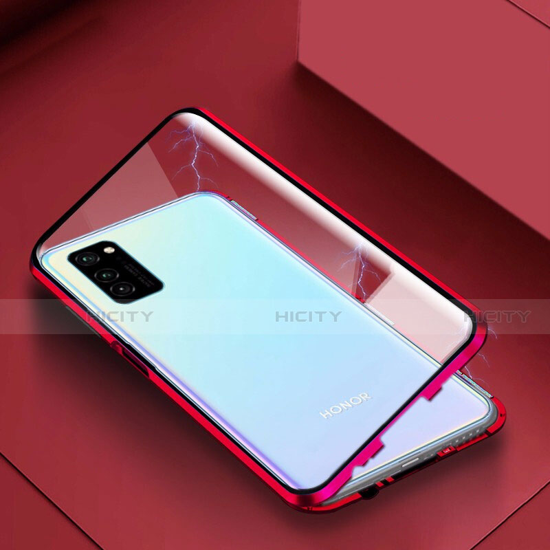 Custodia Lusso Alluminio Laterale Specchio 360 Gradi Cover M02 per Huawei Honor View 30 Pro 5G