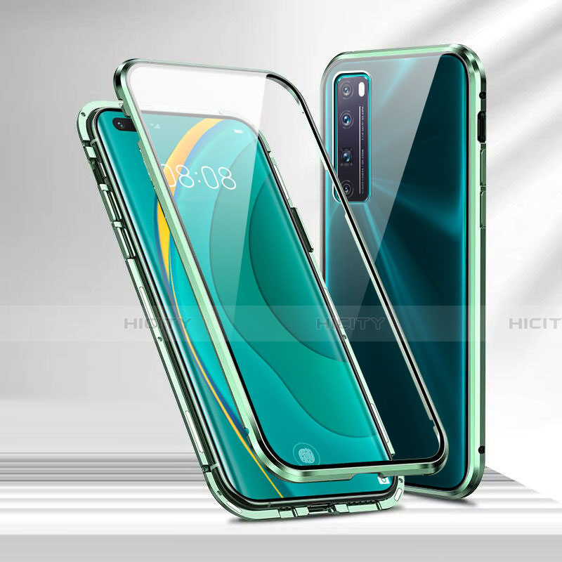 Custodia Lusso Alluminio Laterale Specchio 360 Gradi Cover M02 per Huawei Nova 7 Pro 5G