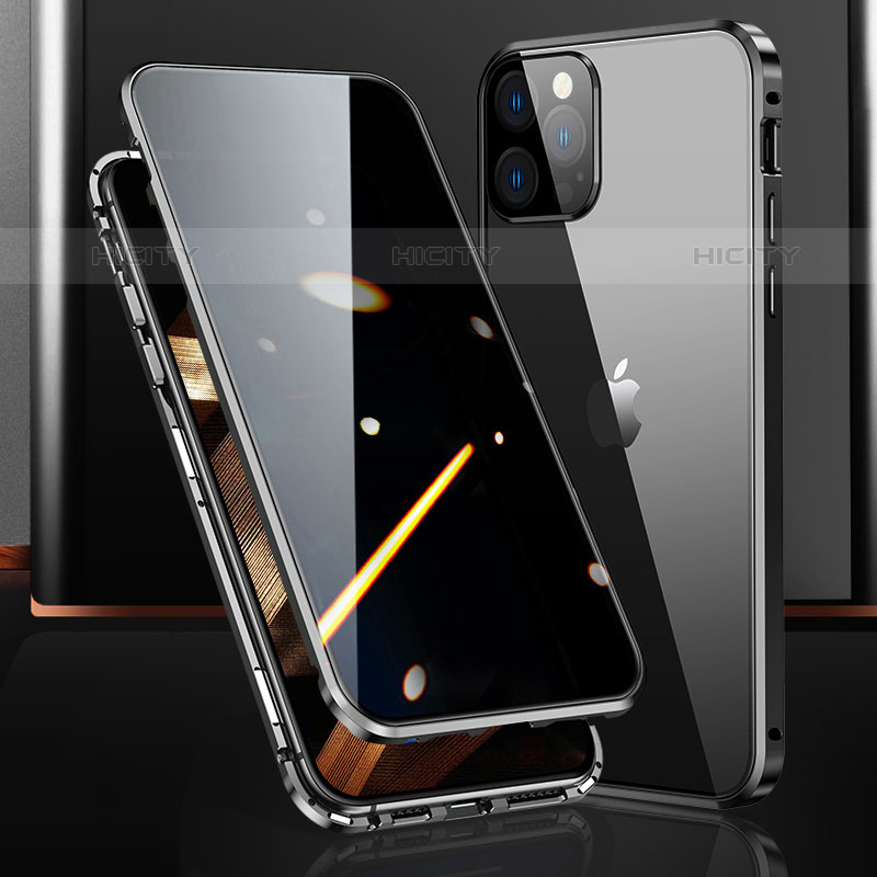 Custodia Lusso Alluminio Laterale Specchio 360 Gradi Cover M03 per Apple iPhone 15 Pro