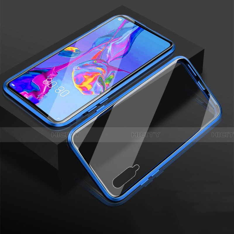 Custodia Lusso Alluminio Laterale Specchio 360 Gradi Cover M03 per Huawei Honor 9X Pro