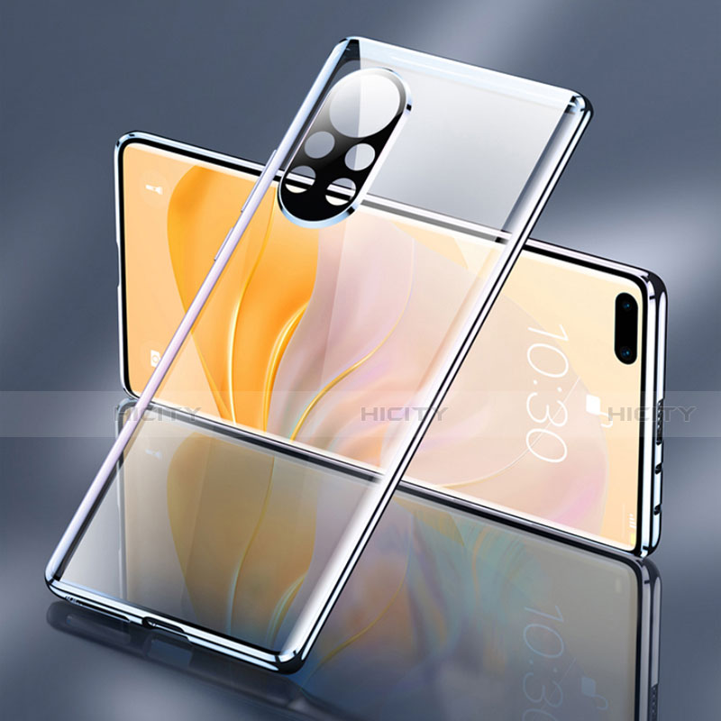 Custodia Lusso Alluminio Laterale Specchio 360 Gradi Cover M03 per Huawei Nova 8 Pro 5G