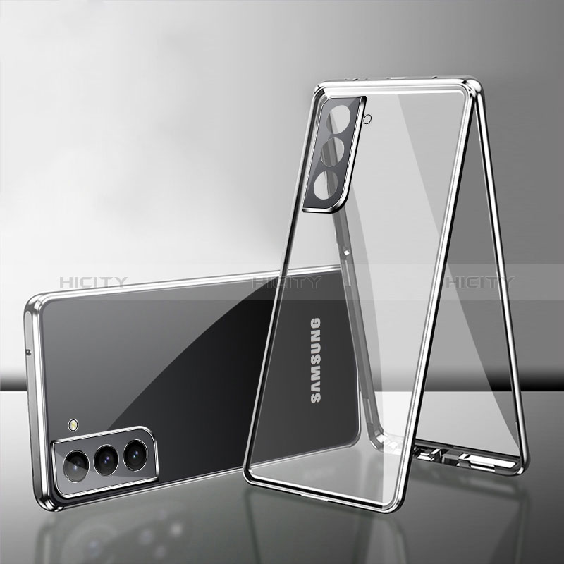 Custodia Lusso Alluminio Laterale Specchio 360 Gradi Cover M03 per Samsung Galaxy S24 5G