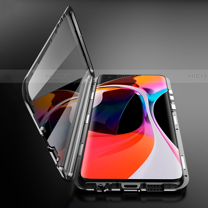 Custodia Lusso Alluminio Laterale Specchio 360 Gradi Cover M03 per Xiaomi Mi 10