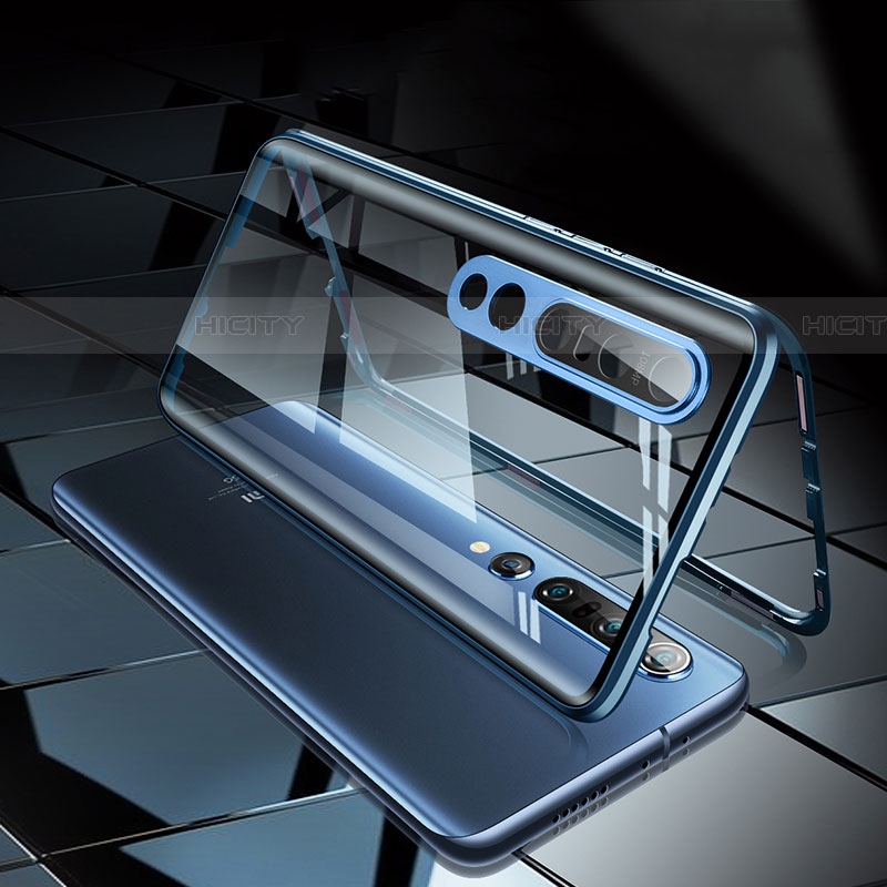 Custodia Lusso Alluminio Laterale Specchio 360 Gradi Cover M03 per Xiaomi Mi 10 Pro