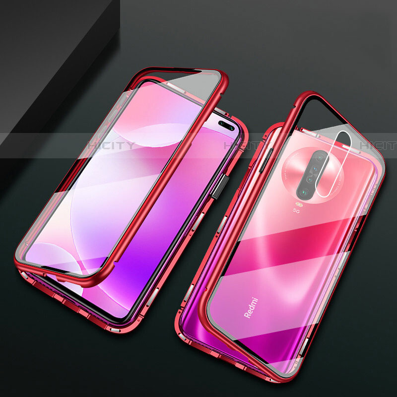 Custodia Lusso Alluminio Laterale Specchio 360 Gradi Cover M03 per Xiaomi Redmi K30 4G