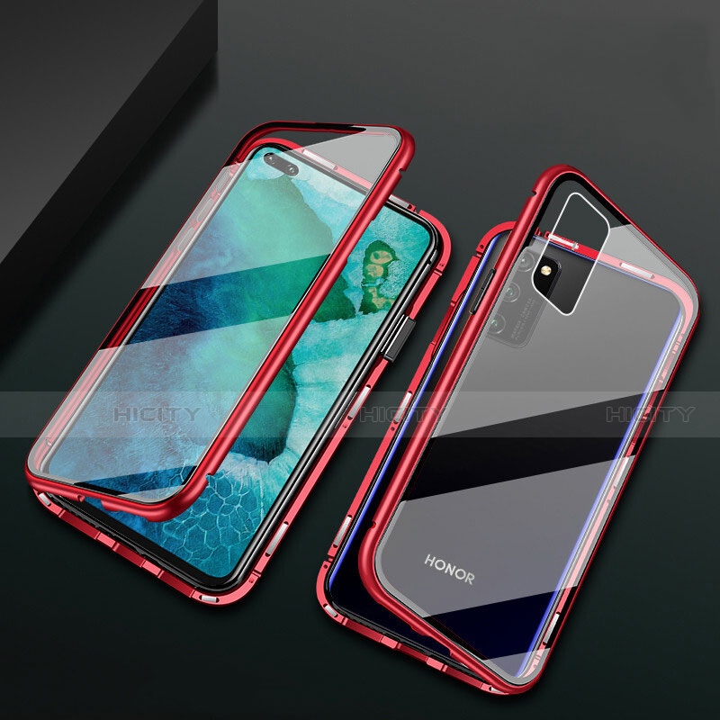 Custodia Lusso Alluminio Laterale Specchio 360 Gradi Cover M04 per Huawei Honor V30 Pro 5G