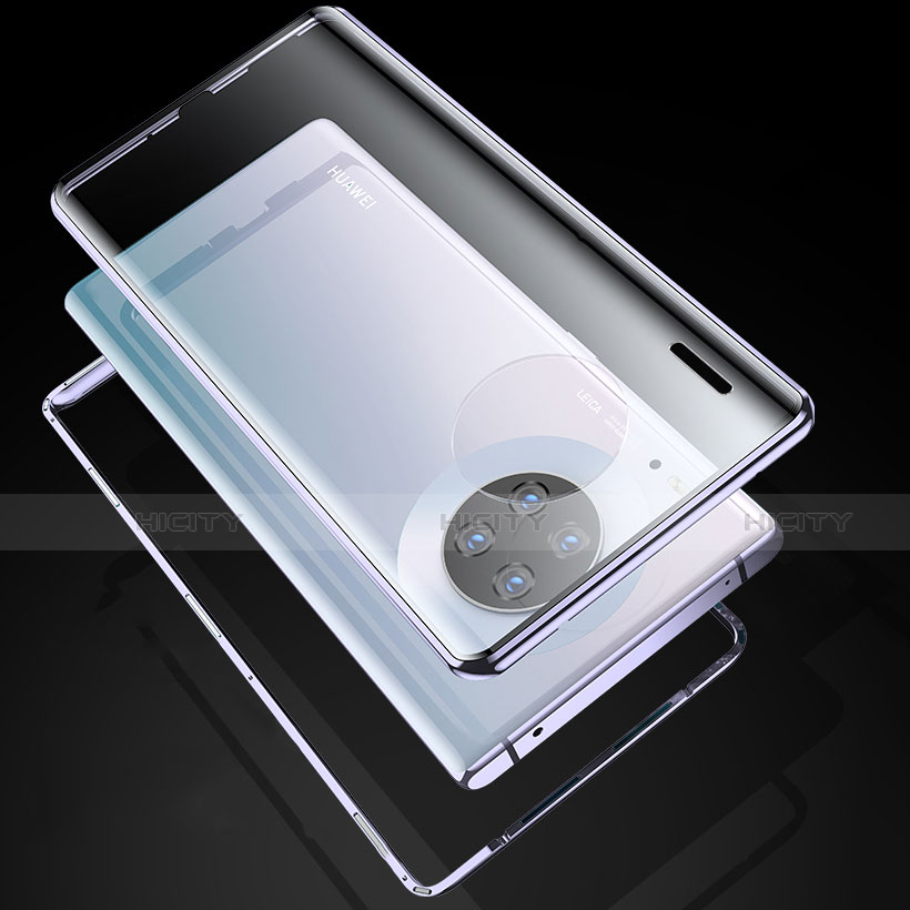 Custodia Lusso Alluminio Laterale Specchio 360 Gradi Cover M04 per Huawei Mate 30 5G