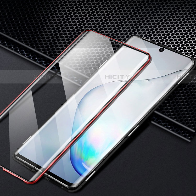 Custodia Lusso Alluminio Laterale Specchio 360 Gradi Cover M04 per Samsung Galaxy Note 10