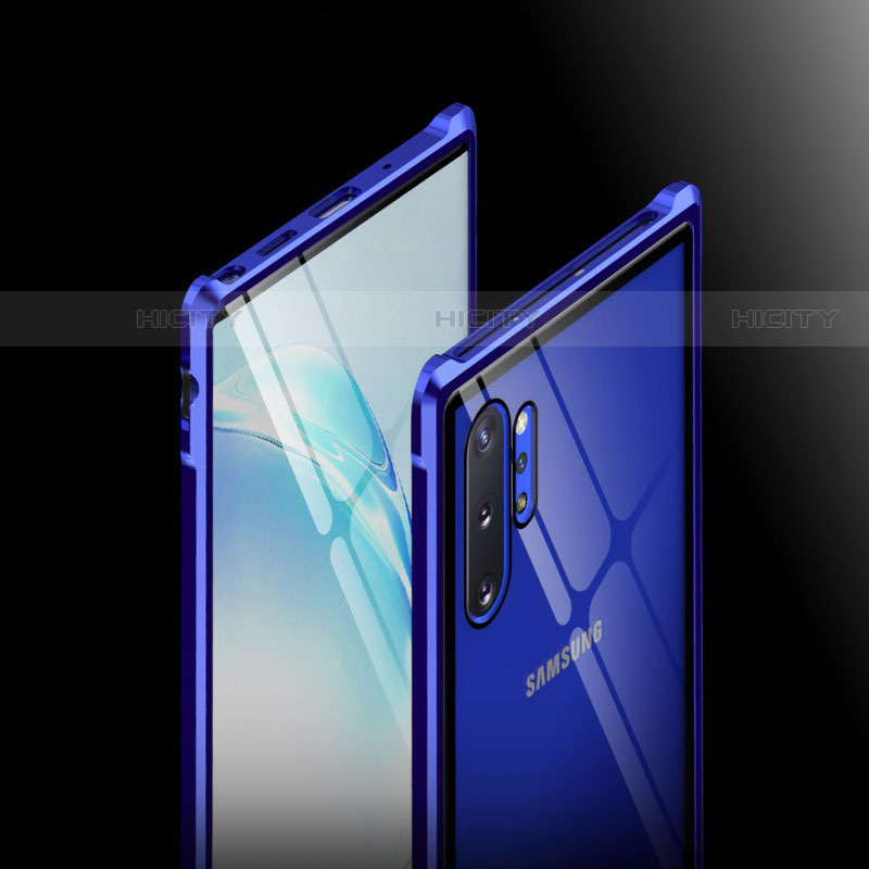 Custodia Lusso Alluminio Laterale Specchio 360 Gradi Cover M04 per Samsung Galaxy Note 10 Plus