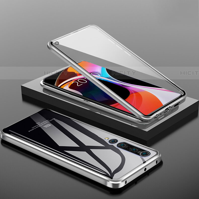 Custodia Lusso Alluminio Laterale Specchio 360 Gradi Cover M04 per Xiaomi Mi 10