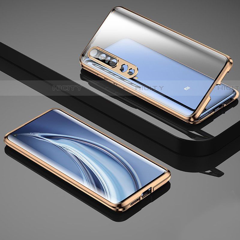 Custodia Lusso Alluminio Laterale Specchio 360 Gradi Cover M04 per Xiaomi Mi 10 Pro
