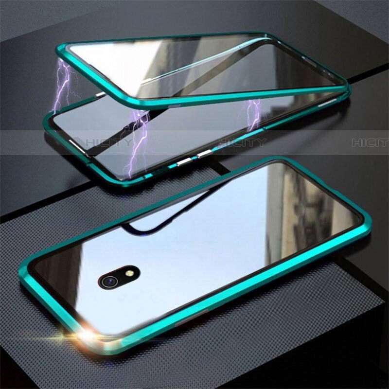 Custodia Lusso Alluminio Laterale Specchio 360 Gradi Cover M04 per Xiaomi Redmi 8A