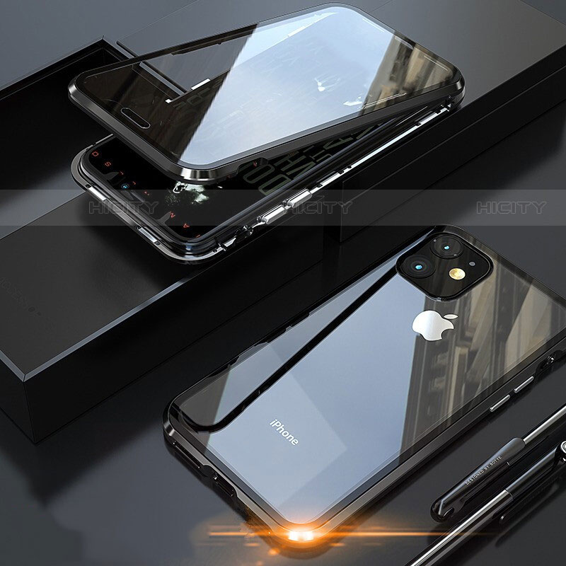 Custodia Lusso Alluminio Laterale Specchio 360 Gradi Cover M05 per Apple iPhone 11 Pro