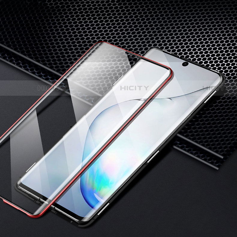 Custodia Lusso Alluminio Laterale Specchio 360 Gradi Cover M05 per Samsung Galaxy Note 10 Plus 5G