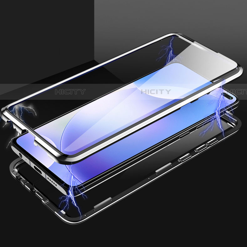 Custodia Lusso Alluminio Laterale Specchio 360 Gradi Cover M05 per Xiaomi Redmi K30 5G