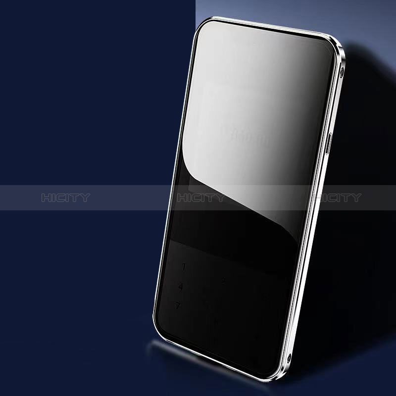 Custodia Lusso Alluminio Laterale Specchio 360 Gradi Cover M06 per Apple iPhone 14 Pro Max