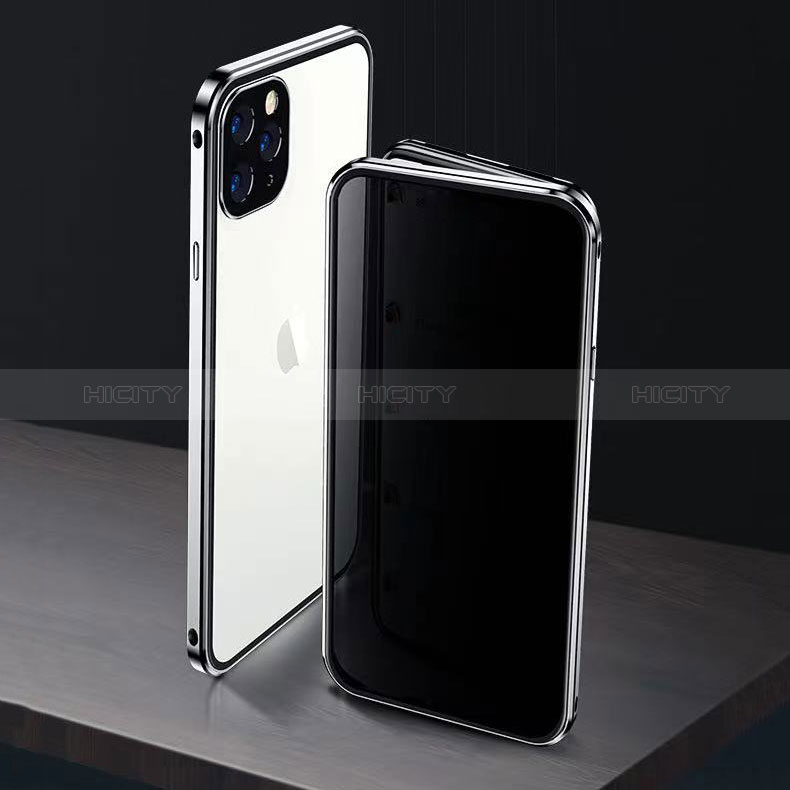 Custodia Lusso Alluminio Laterale Specchio 360 Gradi Cover M06 per Apple iPhone 14 Pro Max