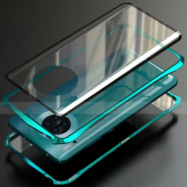 Custodia Lusso Alluminio Laterale Specchio 360 Gradi Cover M06 per Huawei Mate 30 Pro 5G