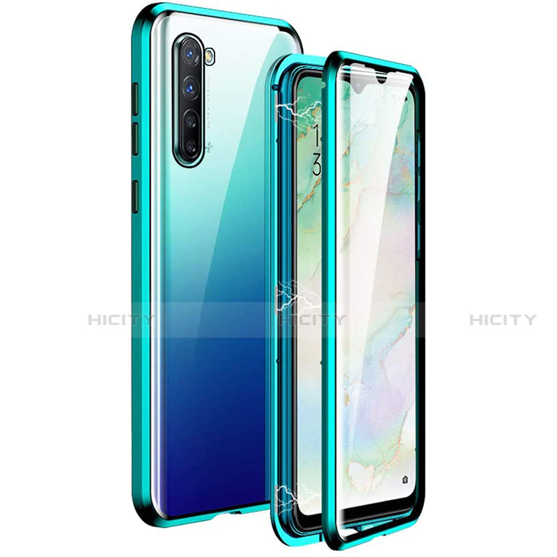 Custodia Lusso Alluminio Laterale Specchio 360 Gradi Cover M06 per Oppo K7 5G