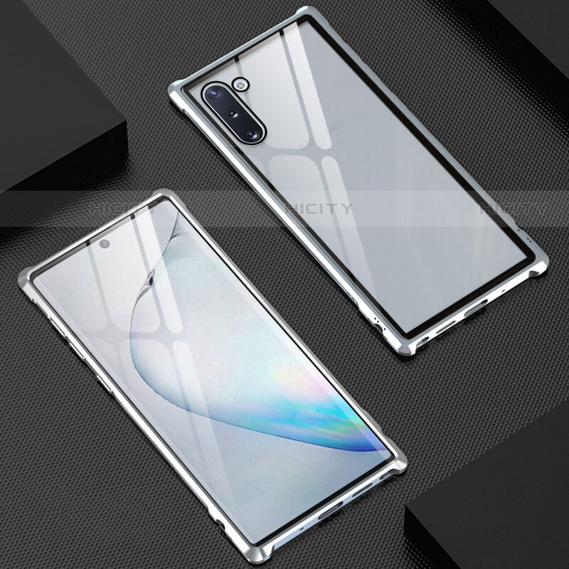 Custodia Lusso Alluminio Laterale Specchio 360 Gradi Cover M06 per Samsung Galaxy Note 10 5G
