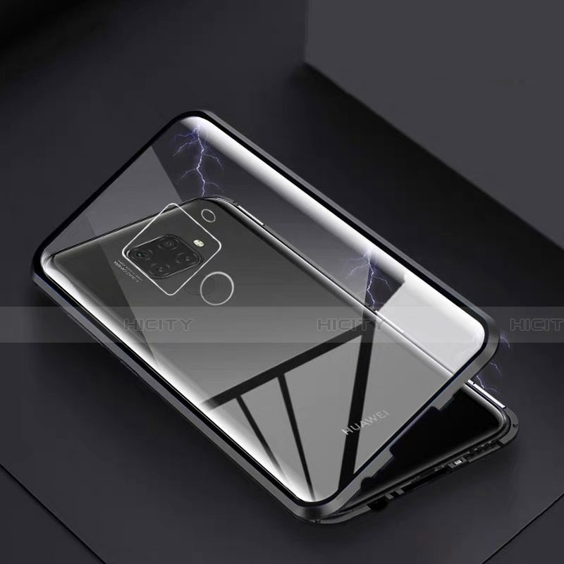 Custodia Lusso Alluminio Laterale Specchio 360 Gradi Cover M07 per Huawei Mate 30 Lite