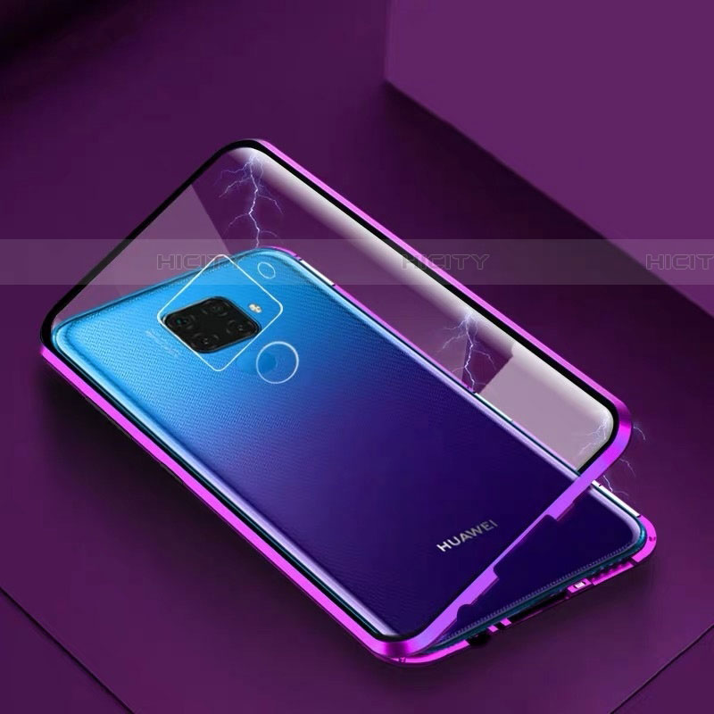 Custodia Lusso Alluminio Laterale Specchio 360 Gradi Cover M07 per Huawei Nova 5z