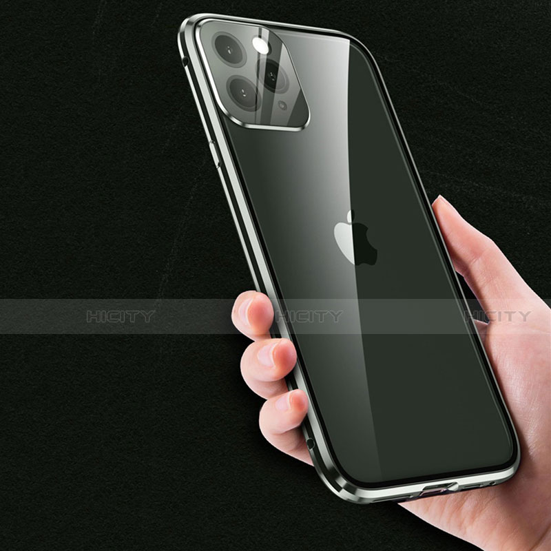 Custodia Lusso Alluminio Laterale Specchio 360 Gradi Cover M09 per Apple iPhone 13 Pro Max
