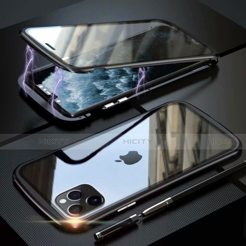Custodia Lusso Alluminio Laterale Specchio 360 Gradi Cover M11 per Apple iPhone 11 Pro