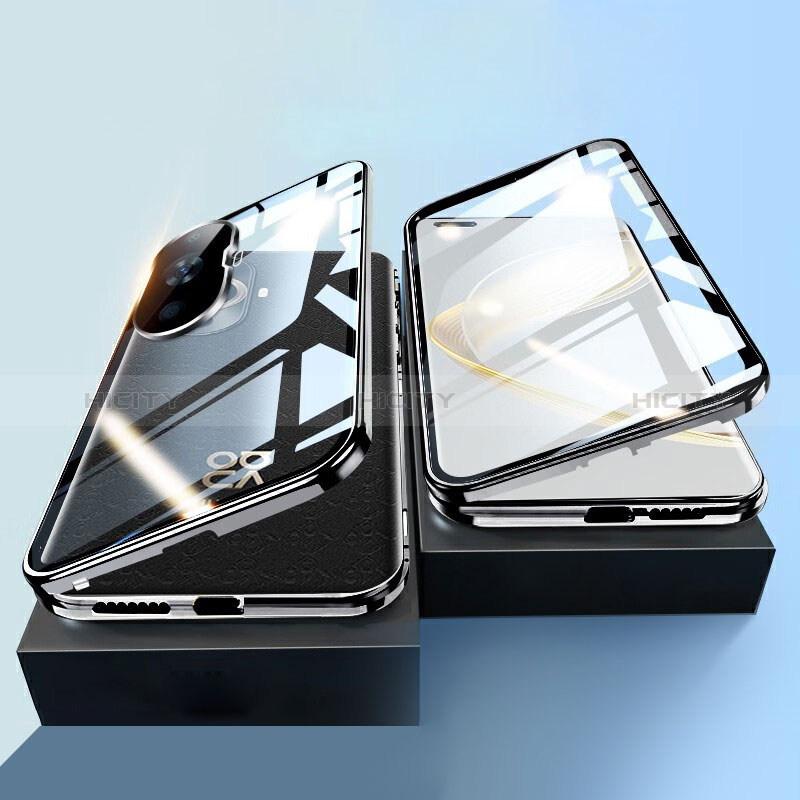 Custodia Lusso Alluminio Laterale Specchio 360 Gradi Cover P01 per Huawei Nova 11 Pro