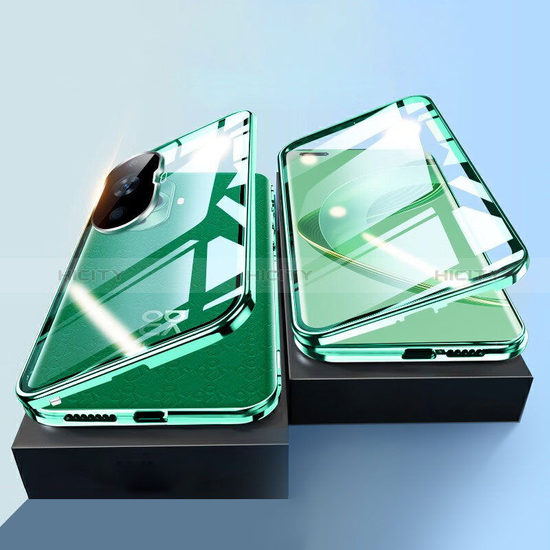 Custodia Lusso Alluminio Laterale Specchio 360 Gradi Cover P01 per Huawei Nova 11 Pro