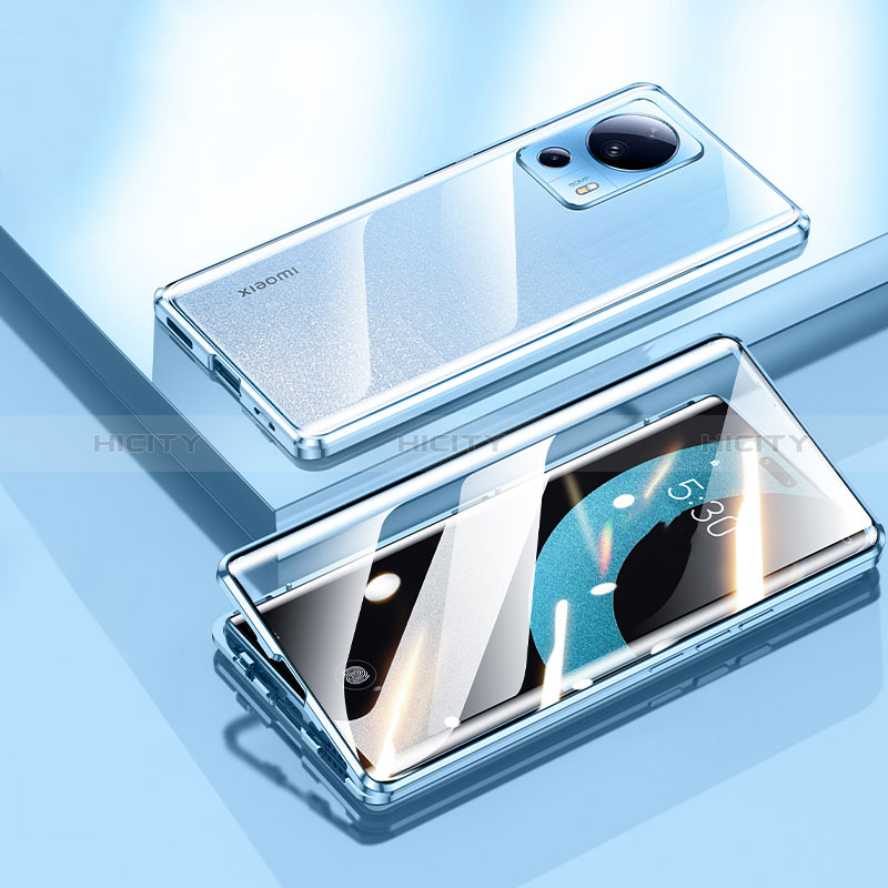 Custodia Lusso Alluminio Laterale Specchio 360 Gradi Cover P01 per Xiaomi Mi 12 Lite NE 5G