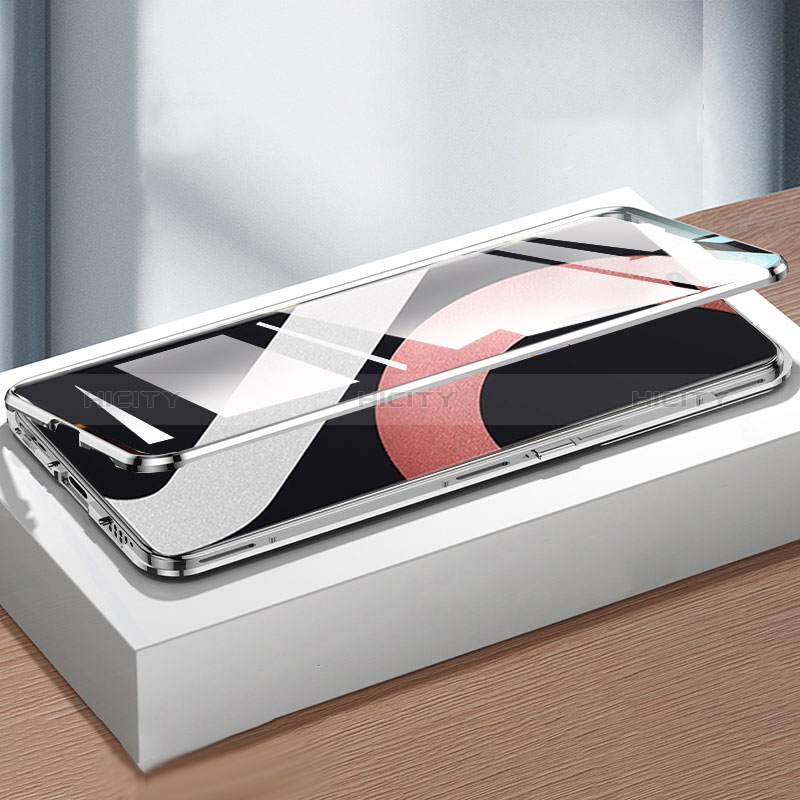 Custodia Lusso Alluminio Laterale Specchio 360 Gradi Cover P01 per Xiaomi Mi 13 Lite 5G