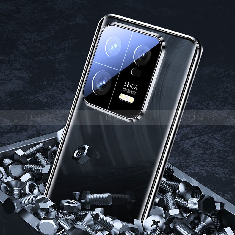 Custodia Lusso Alluminio Laterale Specchio 360 Gradi Cover P01 per Xiaomi Mi 13 Pro 5G