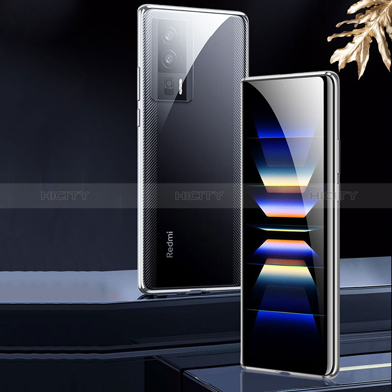 Custodia Lusso Alluminio Laterale Specchio 360 Gradi Cover P01 per Xiaomi Poco F5 Pro 5G