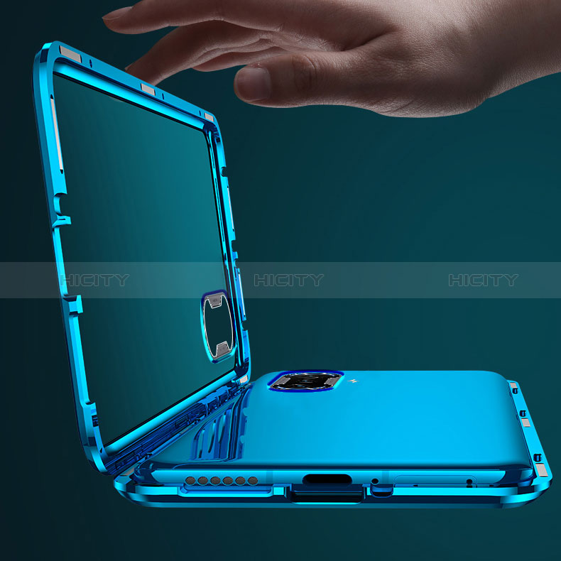 Custodia Lusso Alluminio Laterale Specchio 360 Gradi Cover P01 per Xiaomi Redmi K40 Gaming 5G