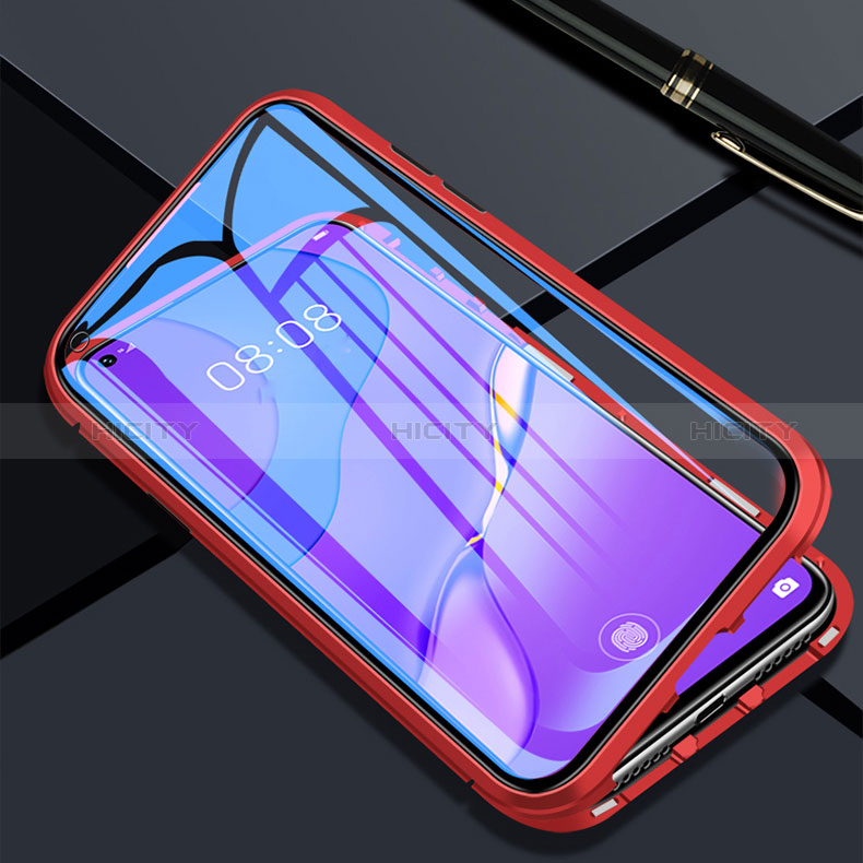 Custodia Lusso Alluminio Laterale Specchio 360 Gradi Cover P02 per Xiaomi Redmi 10X 5G