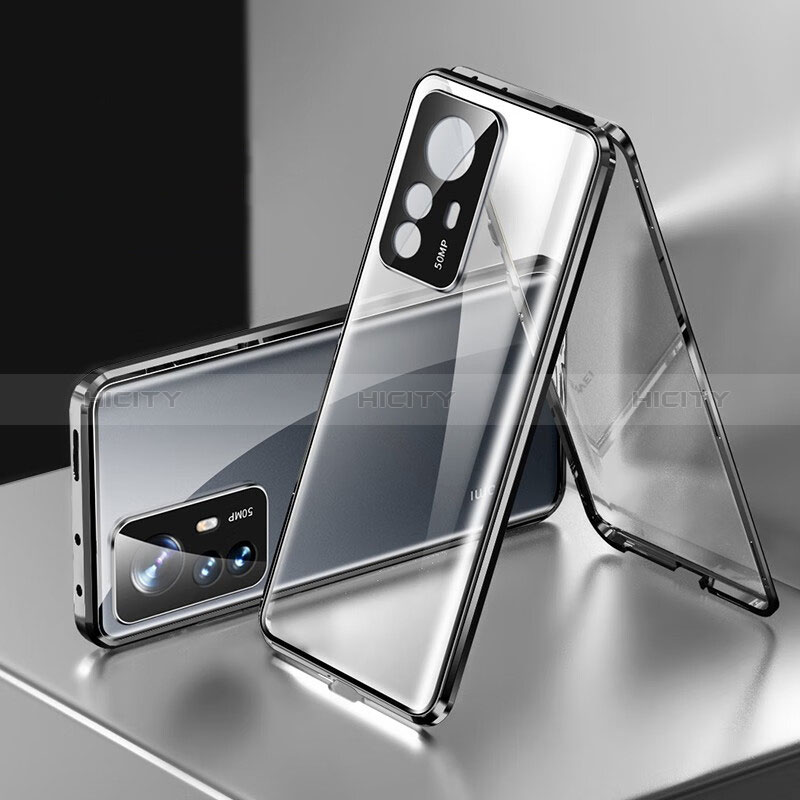 Custodia Lusso Alluminio Laterale Specchio 360 Gradi Cover P03 per Xiaomi Mi 12T Pro 5G