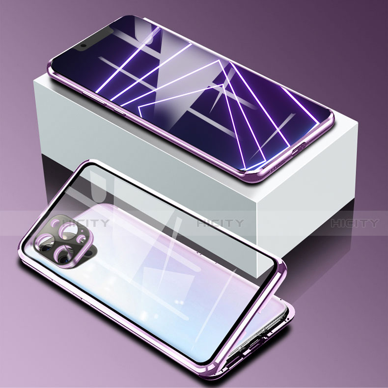 Custodia Lusso Alluminio Laterale Specchio 360 Gradi Cover per Apple iPhone 13 Pro Max