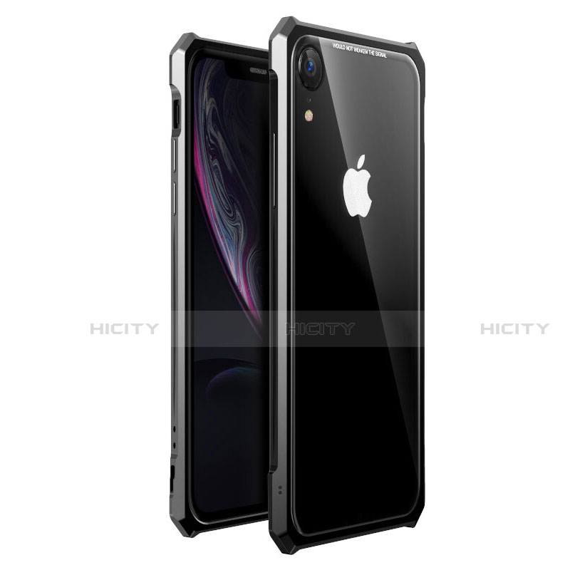 Custodia Lusso Alluminio Laterale Specchio 360 Gradi Cover per Apple iPhone XR