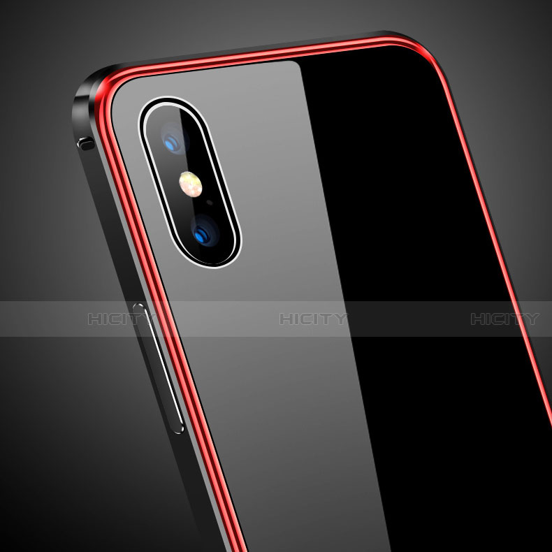 Custodia Lusso Alluminio Laterale Specchio 360 Gradi Cover per Apple iPhone Xs Max